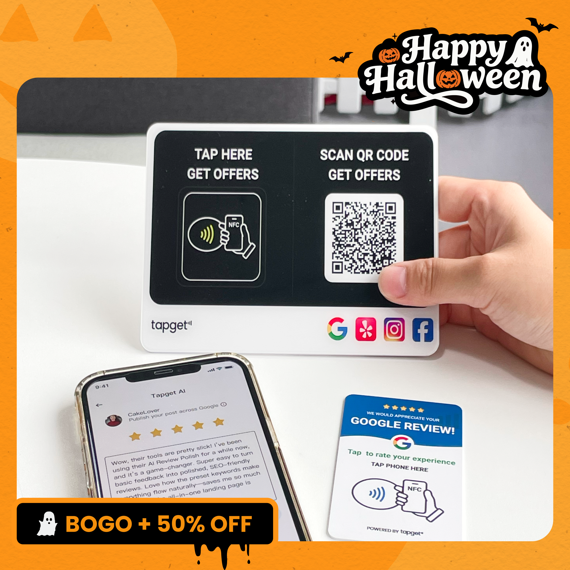 Tapget Google Review NFC Card