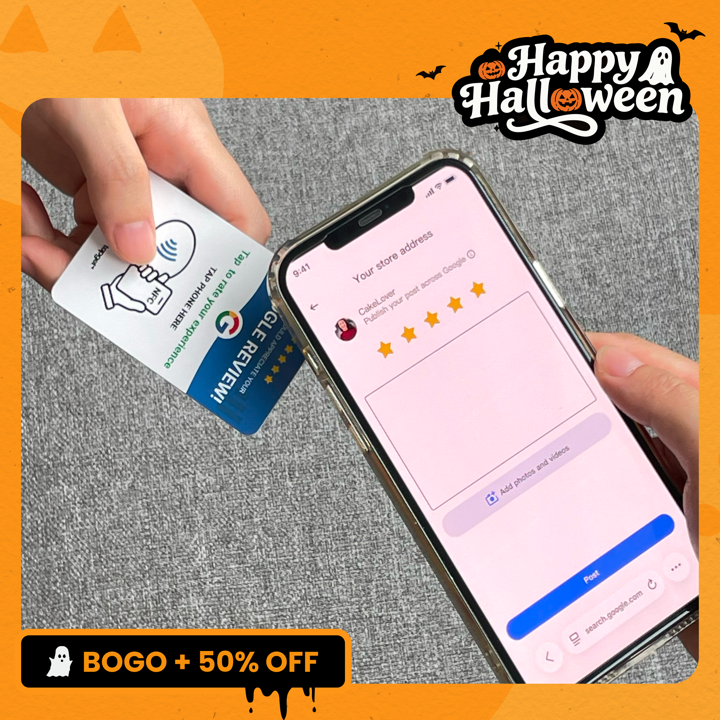 Tapget Google Review NFC Card