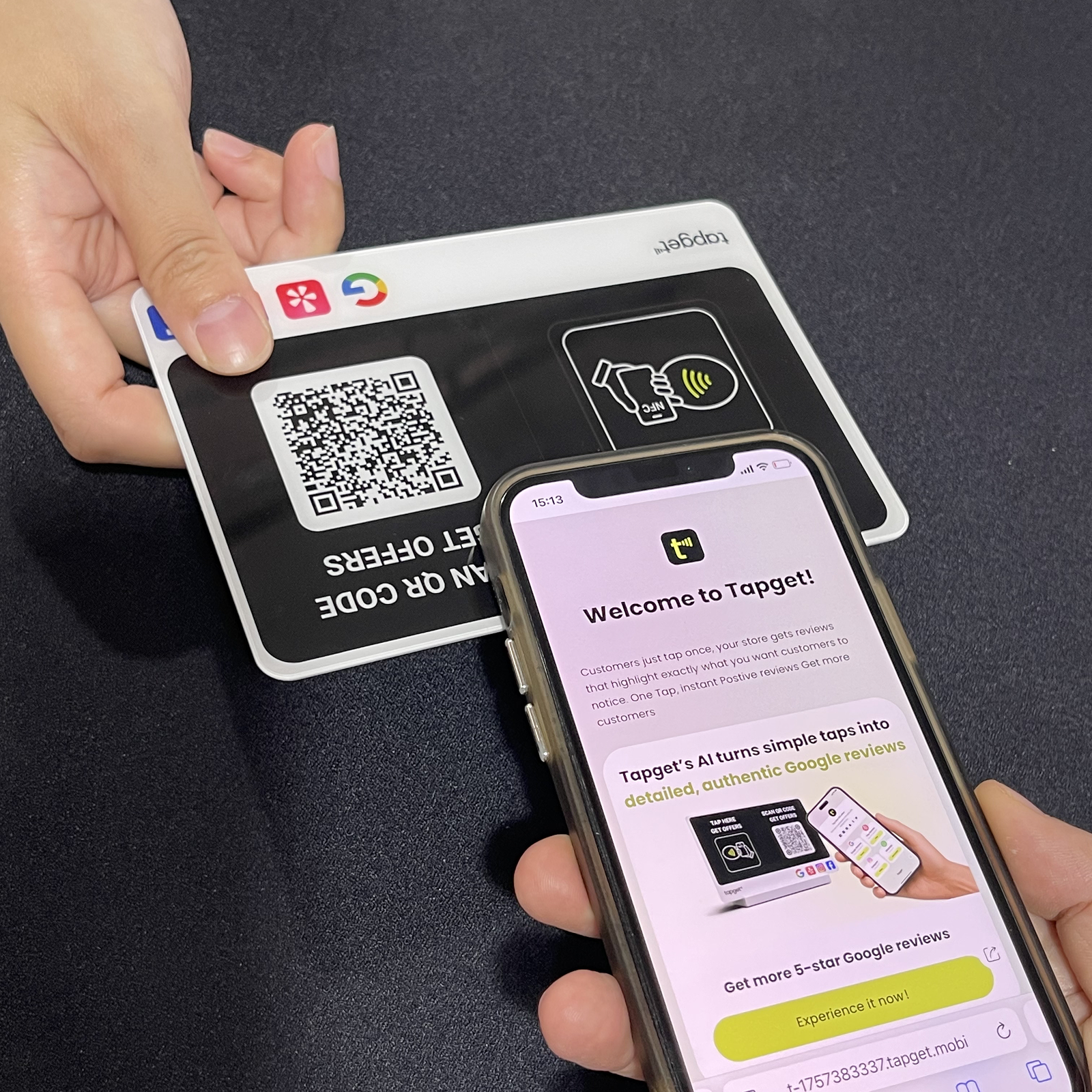 Tapget Google Review NFC Card