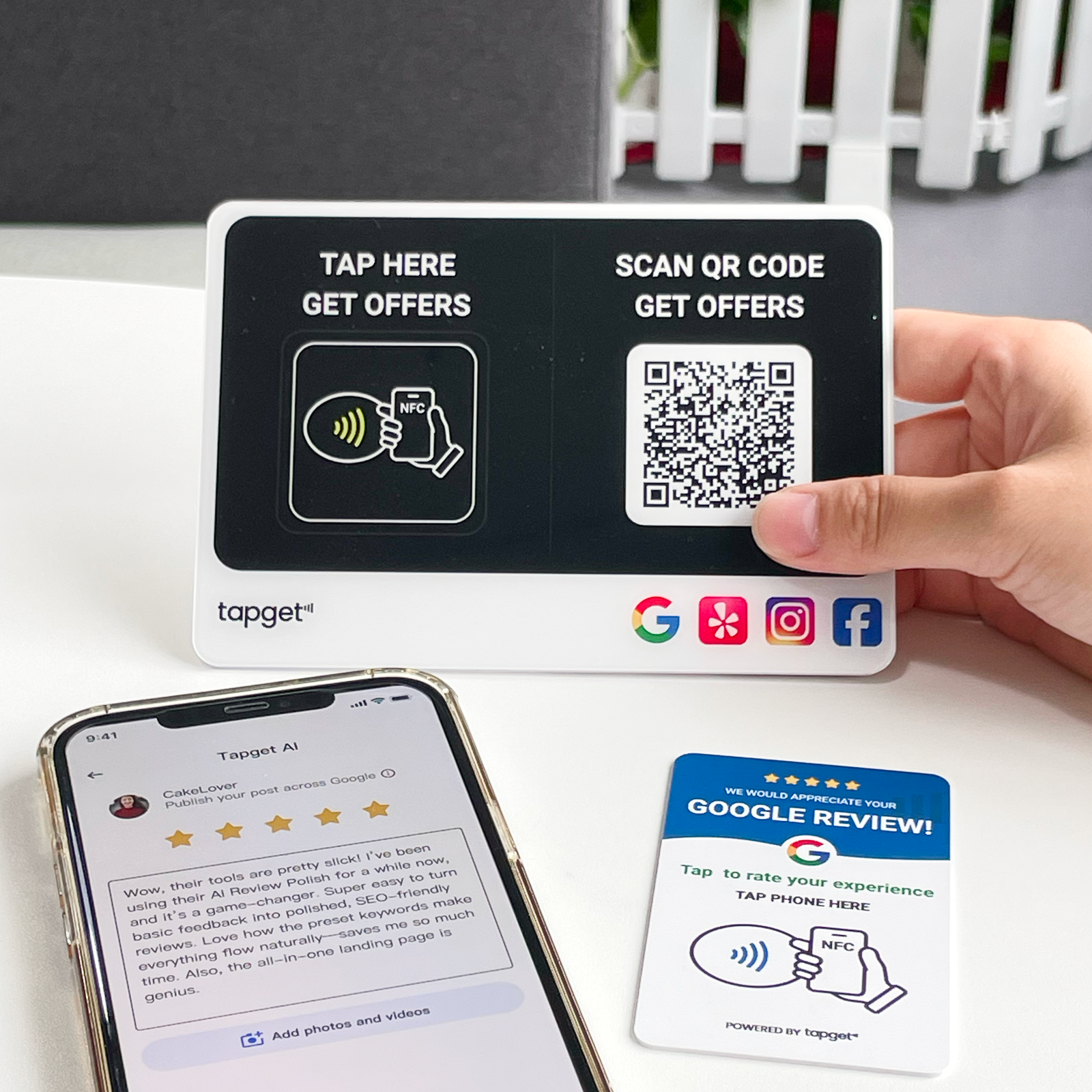 Tapget Google Review NFC Card