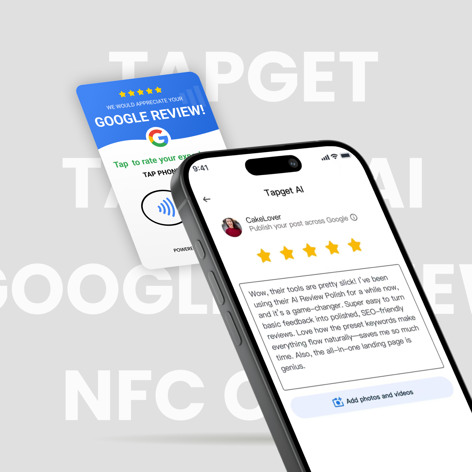 Tapget Google Review NFC Card