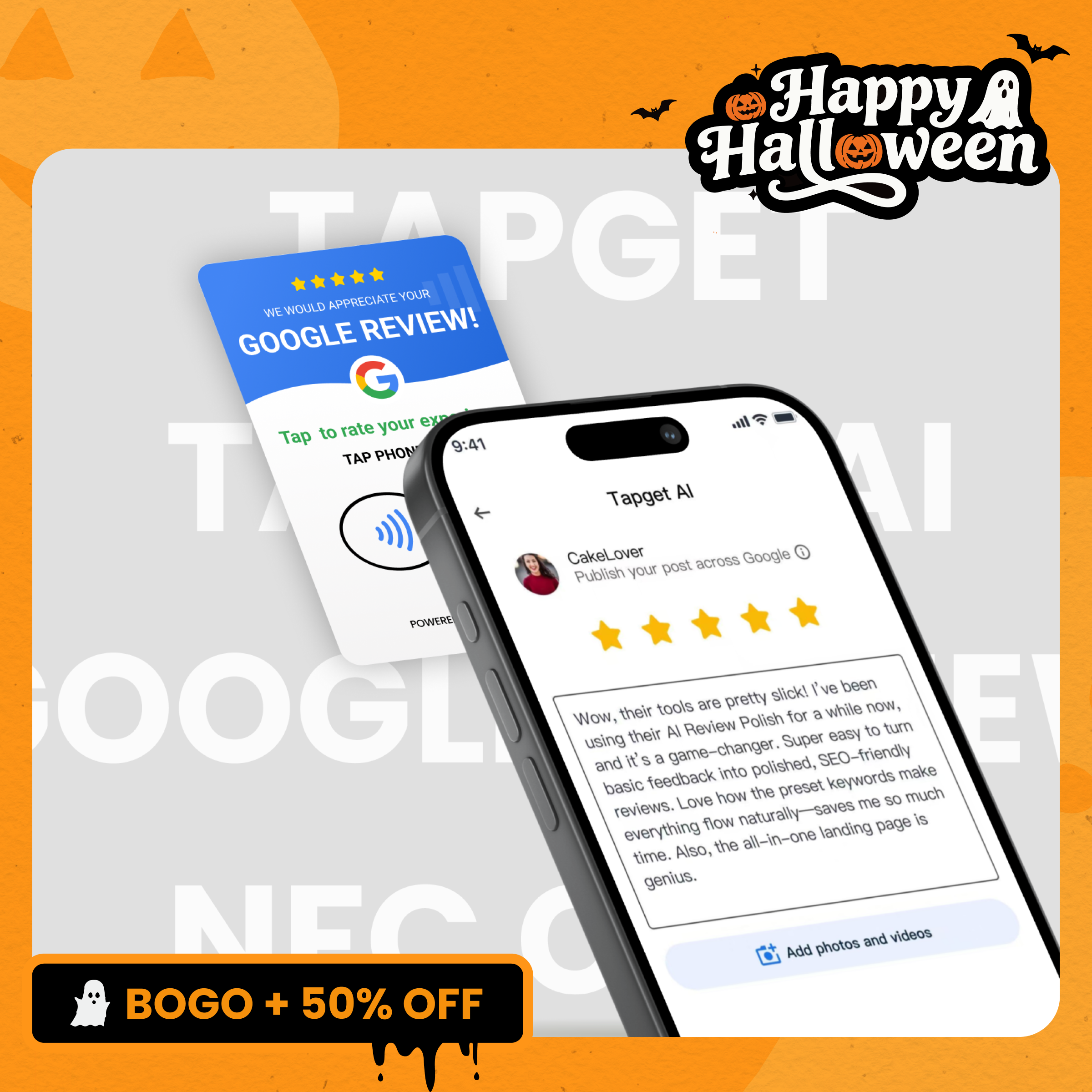Tapget Google Review NFC Card