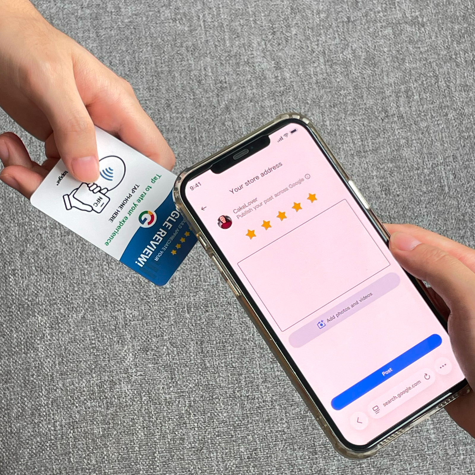 Tapget Google Review NFC Card