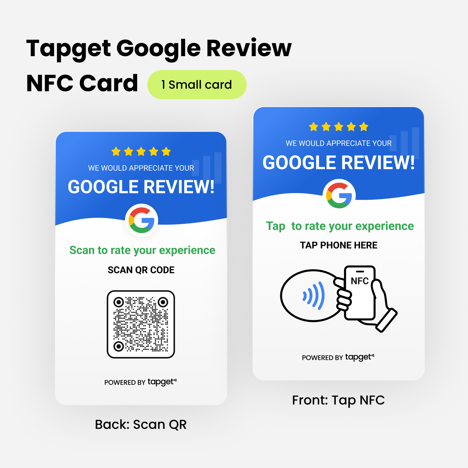 Tapget Google Review NFC Card