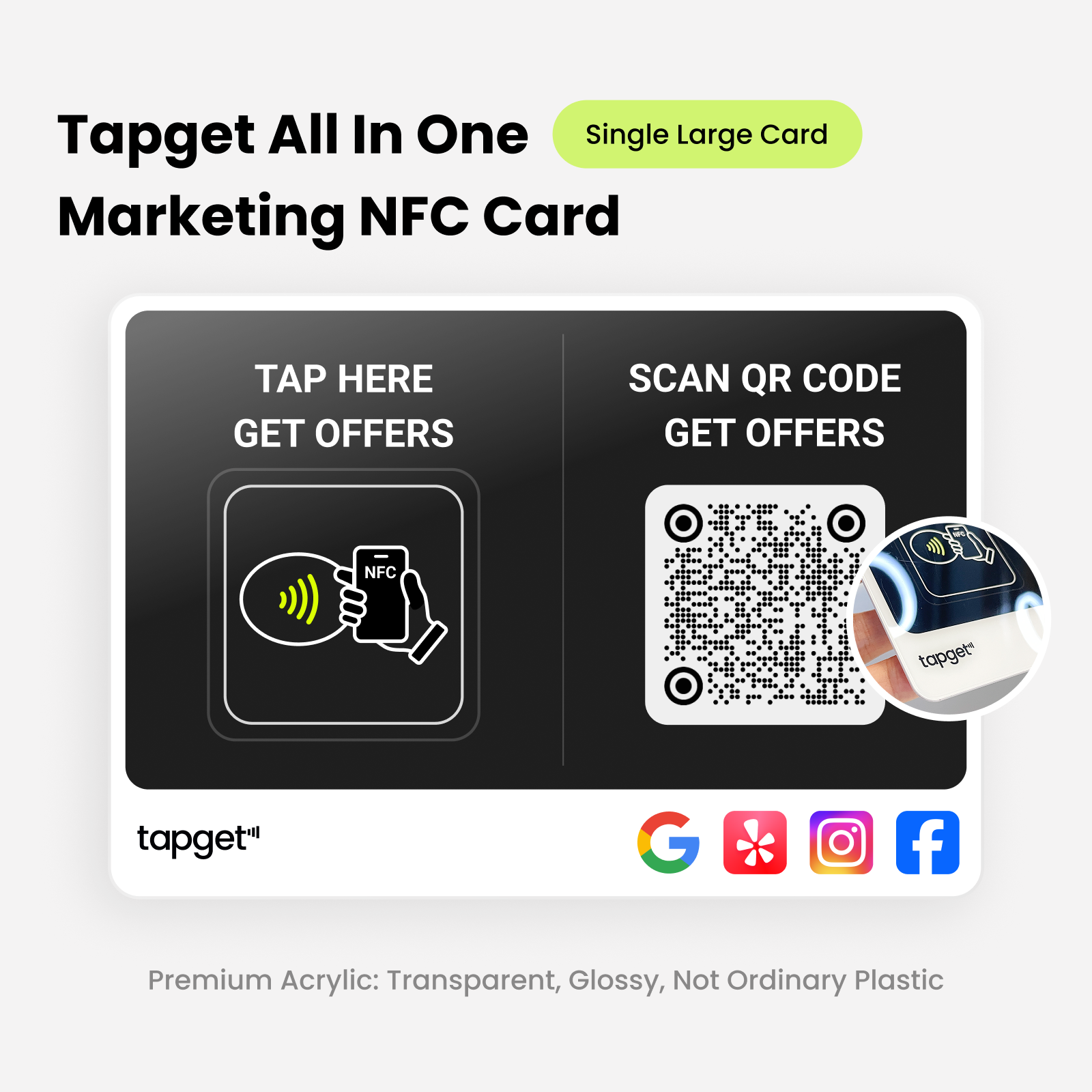 Tapget Google Review NFC Card